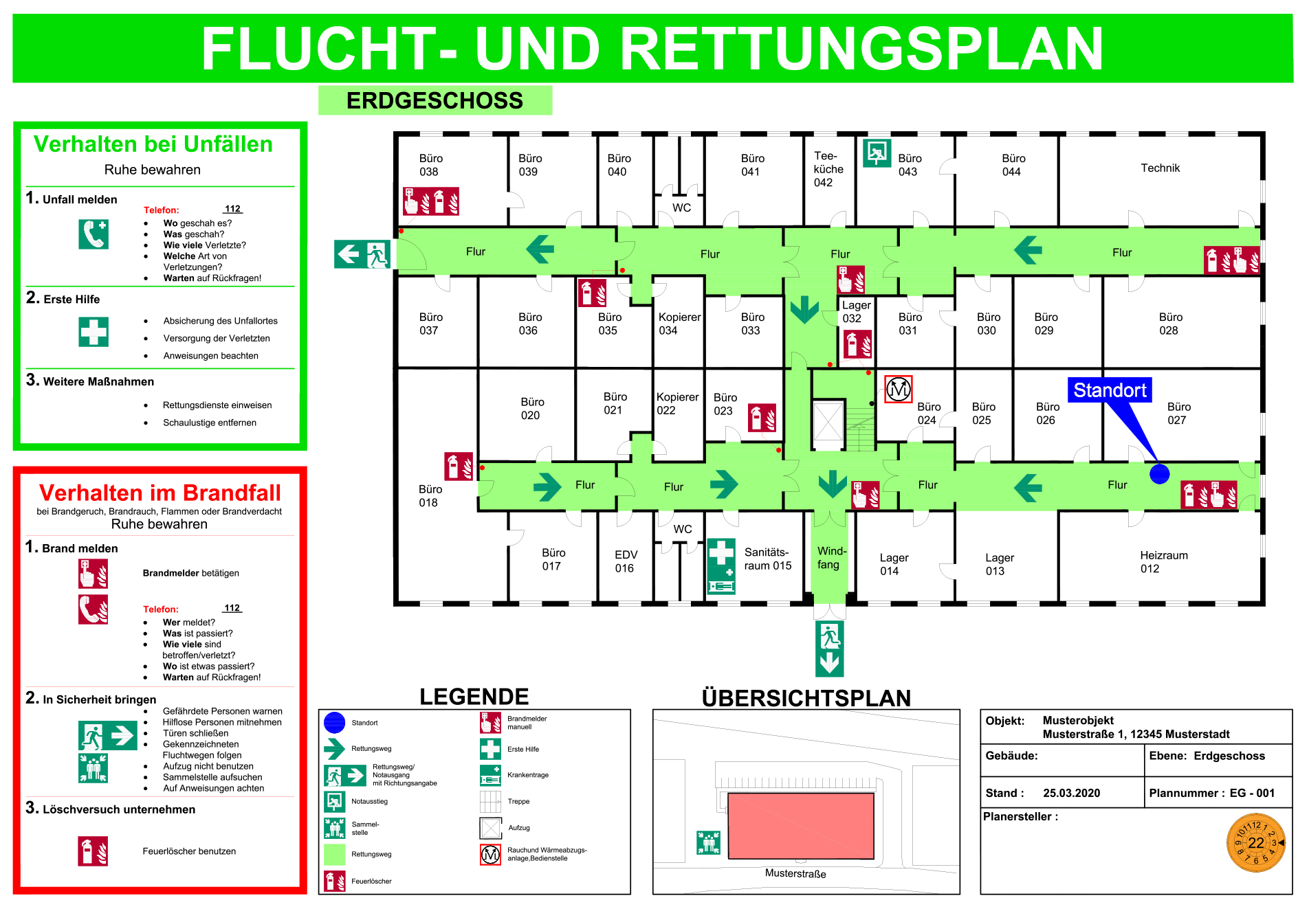 Firequest Flucht- und Rettungspläne